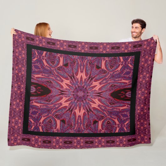 Metamorfose Roos 2 Fleece Deken (In situ)