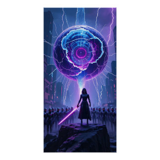 Metamorfose Sci-Fi Poster - Futuristische krijger