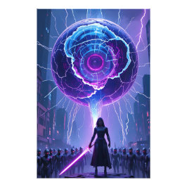 Metamorfose Sci-Fi Poster - Futuristische krijger