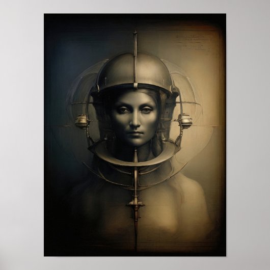 Metamorfose van de ziel -  Vrouw Kunst Poster (Voorkant)