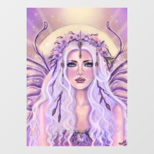 Metamorfose vlinderfee van Renee Lavoie Raamsticker