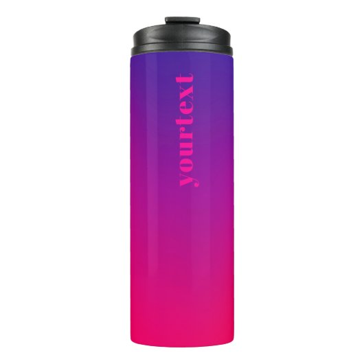 Metamorphosis 4 Energiestroom + uw Monogram Tekst Thermosbeker (Voorkant)