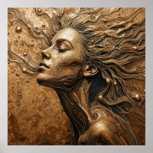 “Metamorphosis of Light” – A Surreal Portrait Poster (Voorkant)