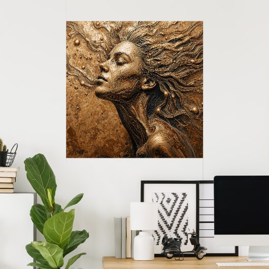 “Metamorphosis of Light” – A Surreal Portrait Poster (Thuiskantoor)