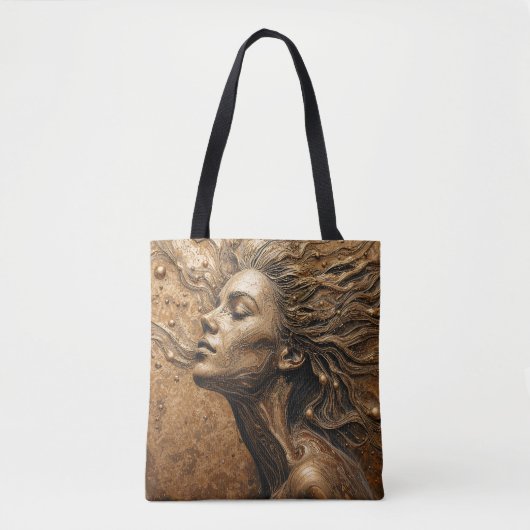 “Metamorphosis of Light” – A Surreal Portrait Tote Bag (Voorkant)