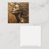 “Metamorphosis of Light” – A Surreal Portrait Vierkante Visitekaartje (Voorkant / Achterkant)