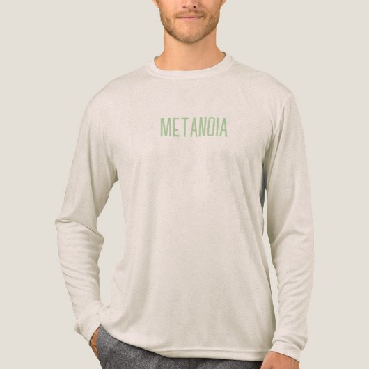 Metanoia Bella+Canvas Tri-blend Shirt met lange mo (Voorkant volledig)