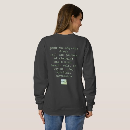 Metanoia Dames Crewneck Sweatshirt (Achterkant volledig)
