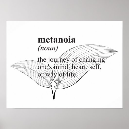 Metanoia Isnpirational Poster (Voorkant)