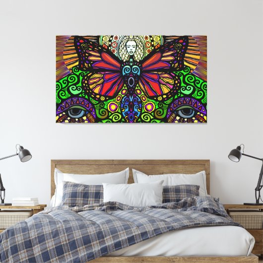 Metanoia (Print op Canvas) van Nathan Jalani Taylo Canvas Afdruk (Insitu (Slaapkamer))