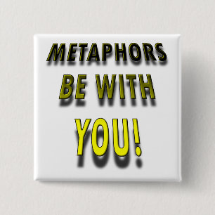 Metaphoor moge je gunstig zijn Grappige knoop Badg Vierkante Button 5,1 Cm