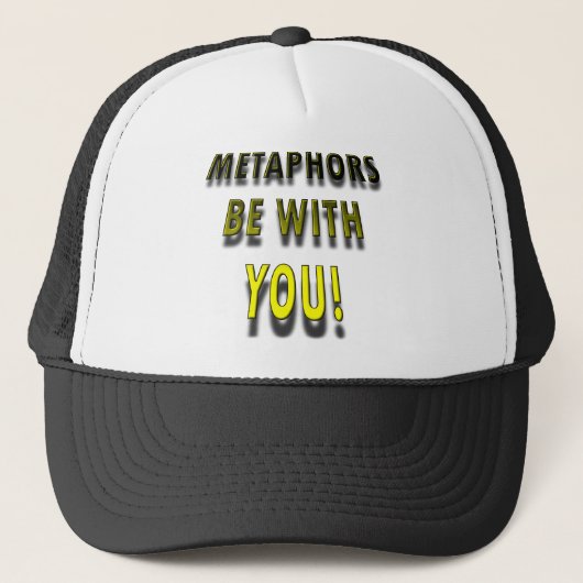 Metaphoor moge met je zijn Grappige Bal Cap Trucke Trucker Pet (Voorkant)