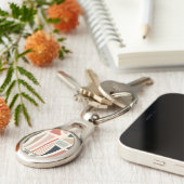 metaphor_16_a kleur van Delight Metal Sleutelhanger (Zijkant)