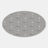 Metaphor_4_Schakelaar op Lucky Light Oval sticker (Voorkant)