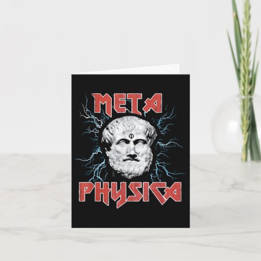 Metaphysica Ariristotle Metaphysics Early Greek Ph Kaart (Voorkant)