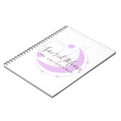 Metaphysical Mon Minimalist Paars Personalized Notitieboek (Linkerzijde)