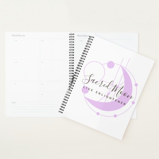 Metaphysical Mon Minimalist Paars Personalized Planner (Display)