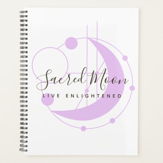 Metaphysical Mon Minimalist Paars Personalized Planner (Voorkant)