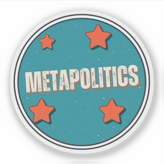 Metapolitiek Sticker (Voorkant)