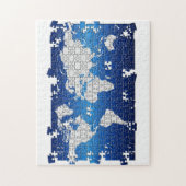 Metapuzzle 2: wereldkaart legpuzzel (Verticaal)