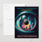 'MetaRunners' Ontsnappen uit Cyberspace: Briefkaar Briefkaart (Voorkant / Achterkant)
