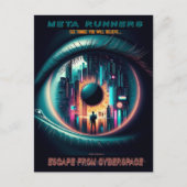 'MetaRunners' Ontsnappen uit Cyberspace: Briefkaar Briefkaart (Voorkant)
