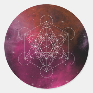 Metatron aartsengel zen ronde sticker