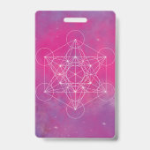 Metatron, chakra,zen,heilige geometrie, engel badge (Achterkant)
