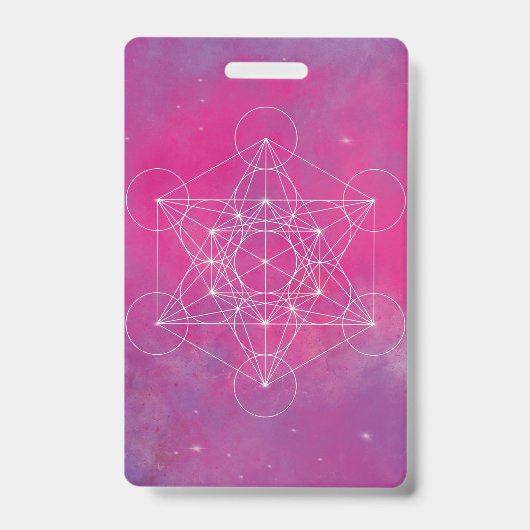 Metatron, chakra,zen,heilige geometrie, engel badge (Voorzijde)