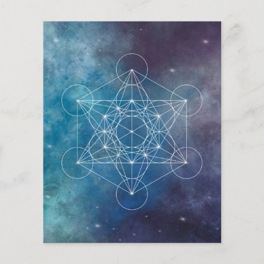 Metatron, chakra,zen,heilige geometrie, engel flyer (Voorkant)
