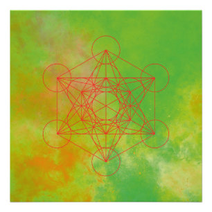 Metatron, chakra,zen,heilige geometrie, engel foto afdruk