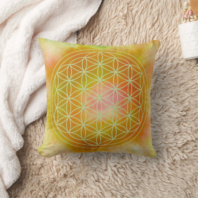 Metatron, chakra,zen,heilige geometrie, engel, kussen (Deken)