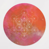 Metatron, chakra,zen,heilige geometrie, engel, labels (Design 1)