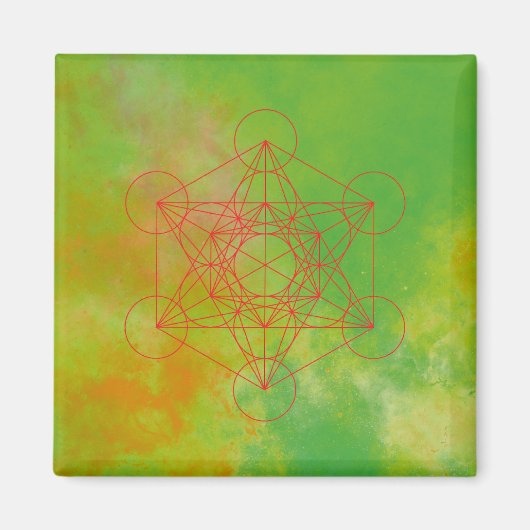 Metatron, chakra,zen,heilige geometrie, engel magneet (Voorkant)