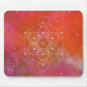 Metatron, chakra,zen,heilige geometrie, engel, muismat (Voorkant)