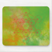 Metatron, chakra,zen,heilige geometrie, engel muismat (Voorkant)