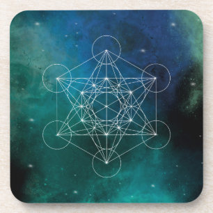 Metatron, chakra,zen,heilige geometrie, engel, spi bier onderzetter