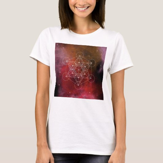 Metatron, chakra,zen,heilige geometrie, engel t-shirt (Voorkant)