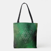Metatron, chakra,zen,heilige geometrie, engel tote bag (Achterkant)