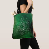 Metatron, chakra,zen,heilige geometrie, engel tote bag (Dichtbij)
