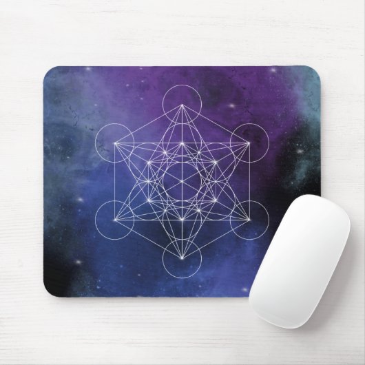 Metatron, chakra,zen,heilige geometrie, geometrie, muismat (Met muis)