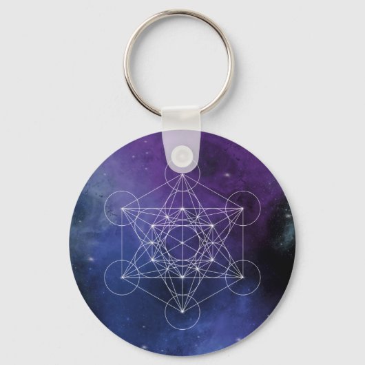 Metatron, chakra,zen,heilige geometrie, geometrie, sleutelhanger (Voorkant)