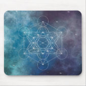 Metatron, chakra, zen, sacrale geometrie, engel muismat (Voorkant)