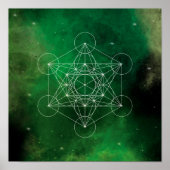Metatron, chakra, zen, sacrale geometrie, engel poster (Voorkant)