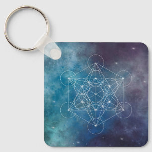 Metatron, chakra, zen, sacrale geometrie, engel sleutelhanger