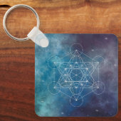 Metatron, chakra, zen, sacrale geometrie, engel sleutelhanger (Voorkant)