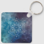 Metatron, chakra, zen, sacrale geometrie, engel sleutelhanger (Achterkant)