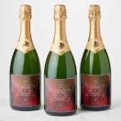 Metatron, chakra, zen, sacrale geometrie, engel sparkling wijnetiket (Flessen)