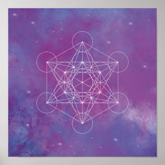 Metatron, chakra,zen,sacred geometric, angel, poster (Voorkant)