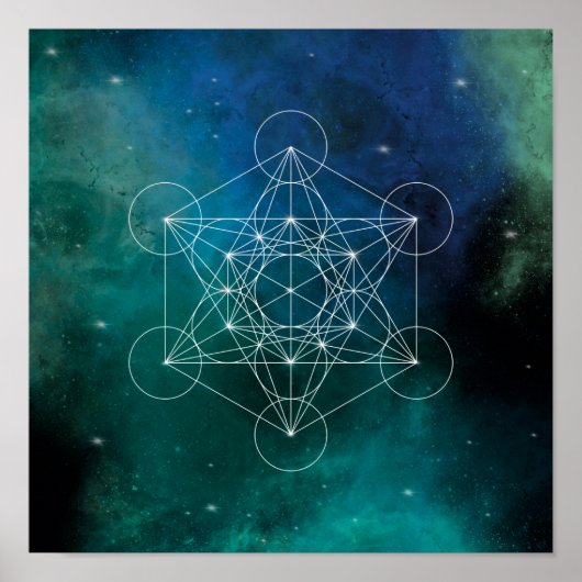 Metatron, chakra, zen, sacred geometric, angel, sp poster (Voorkant)